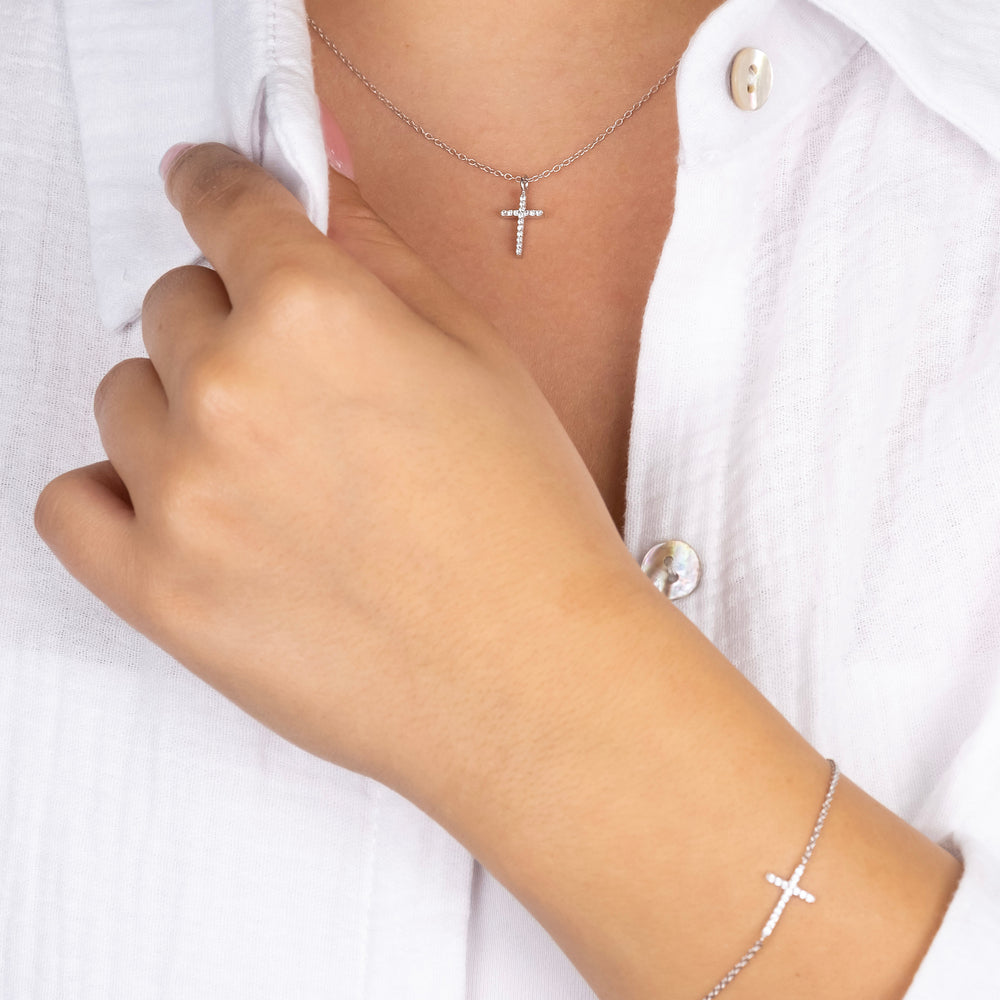 engelsrufer-armband-925er-silber-kreuz-mit-zirkonia-rhodiniert-f-r-layering image 3