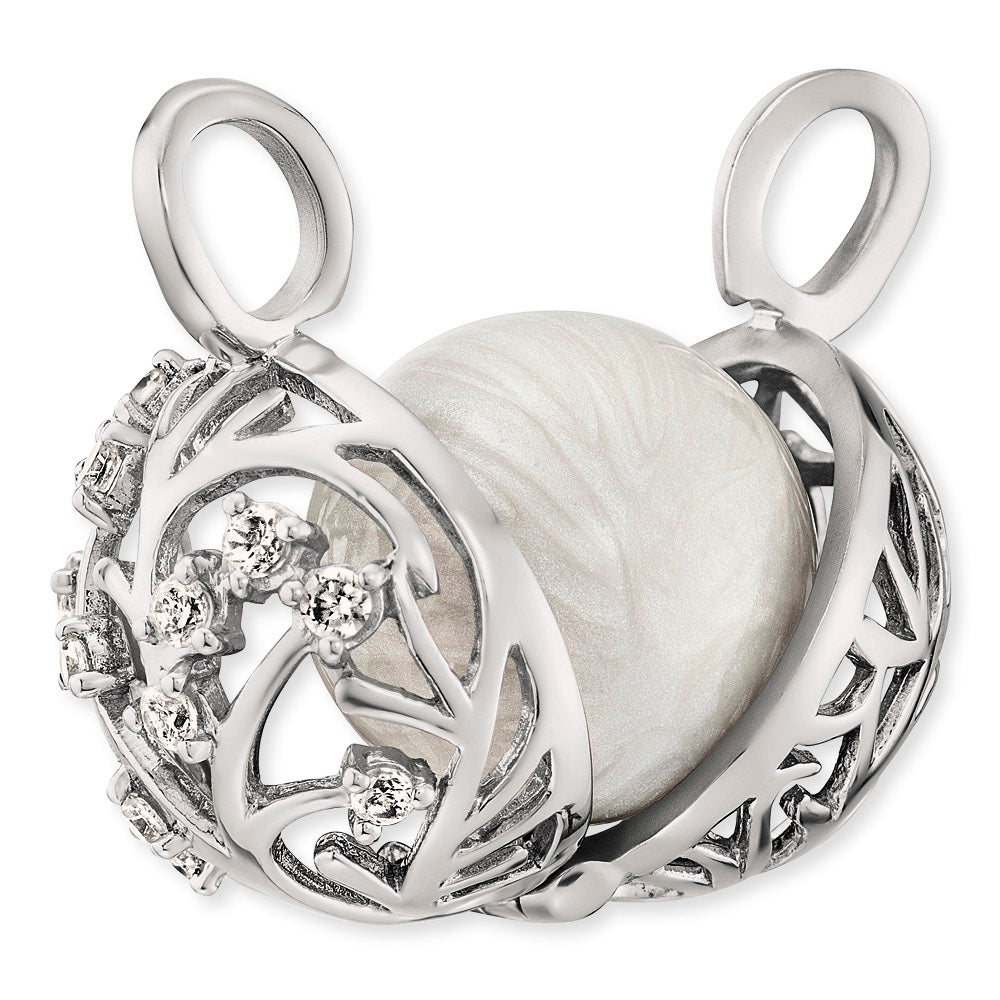 engelsrufer-bloom-anh-nger-925er-silber-klangkugel-wei-mit-zirkonia-multicolor image 6