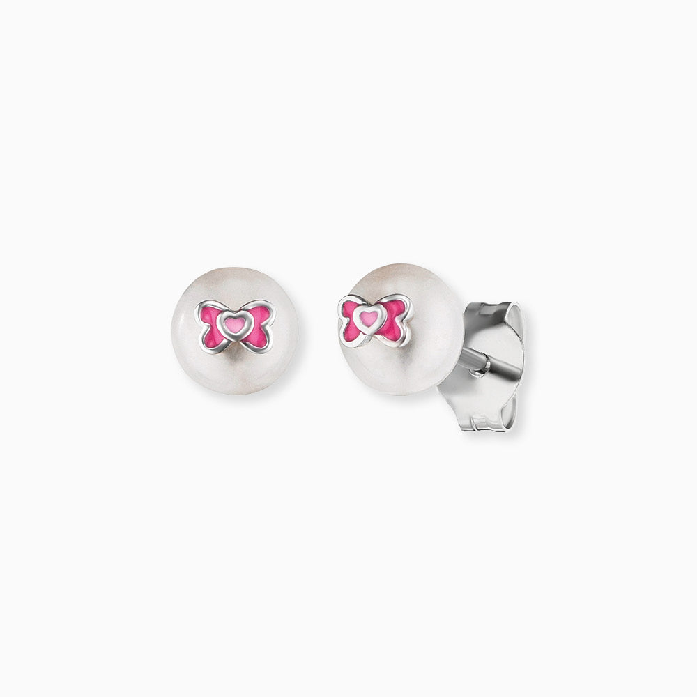 engelsrufer-herzengel-kinder-ohrringe-925er-silber-schleife-mit-emaille-rosa image 1