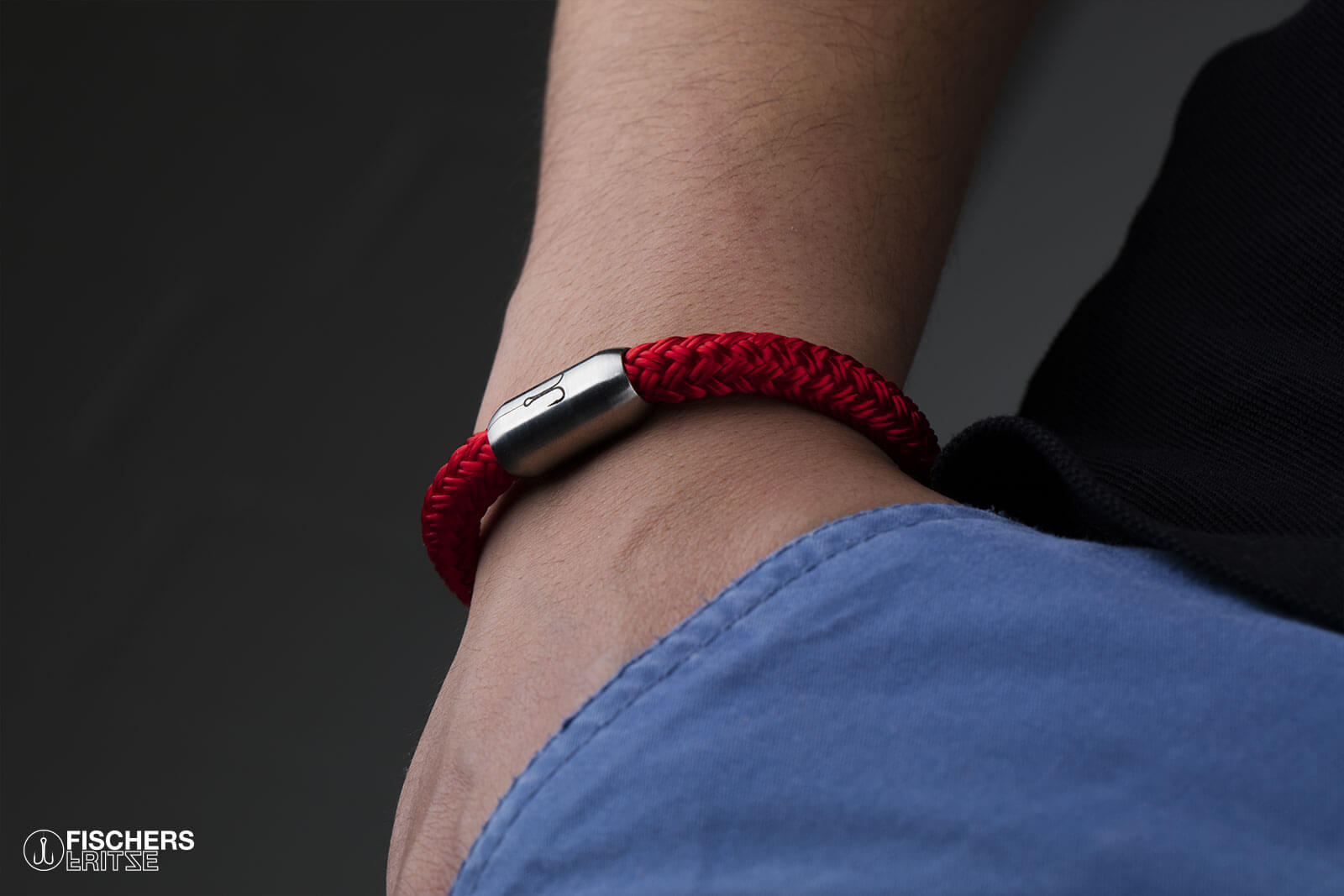 fischers-fritze-makrele-leon-armband-rot image 2