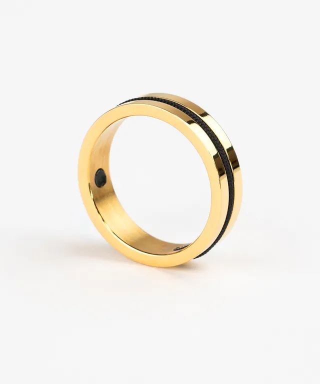 pig-hen-navarch-6mm-ring-black-gold image 1