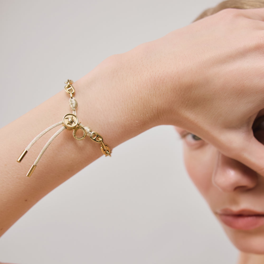 paul-hewitt-turtle-anchor-chain-armband-gold-sand-damen-textilarmband-verstellba image 3