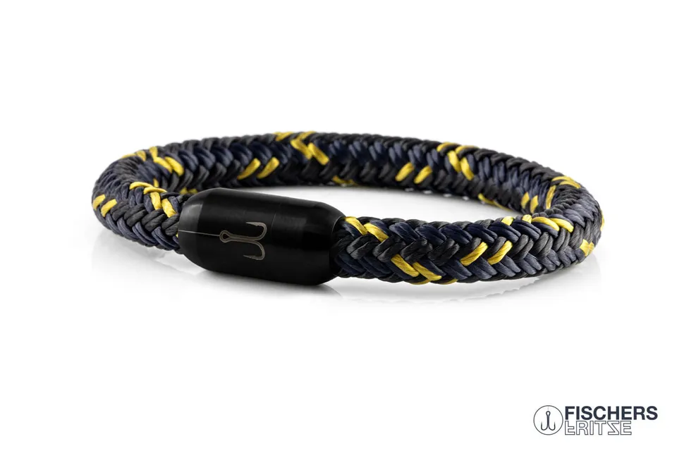 fischers-fritze-torpedomakrele-constantin-armband-schwarz-marineblau-currygelb image 1