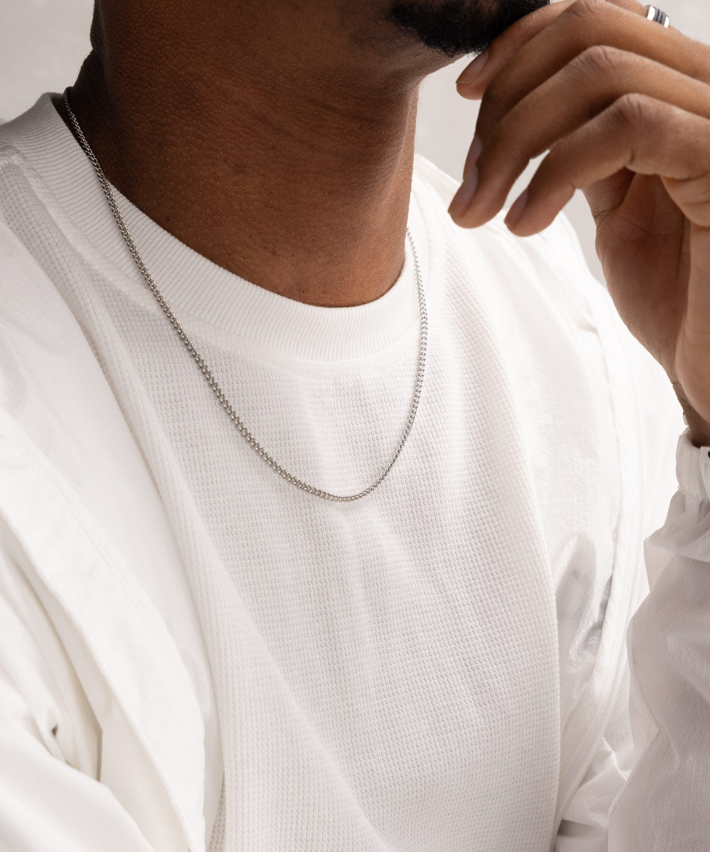 pig-hen-curb-chain-halskette-silber-unisex image 3
