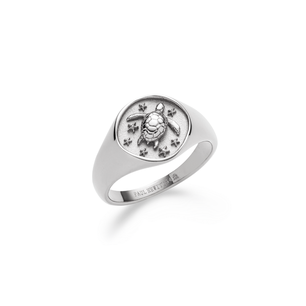 paul-hewitt-turtle-signet-ring-silber-damen-mit-schildkr-te image 1