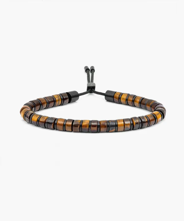 pig-hen-brontide-6mm-tiger-eye-herren-armband-black-verstellbar image 1