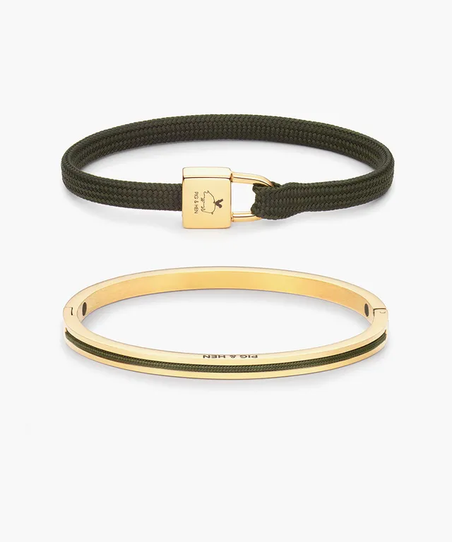 pig-hen-billy-army-maya-lou-army-armband-set-gold image 1
