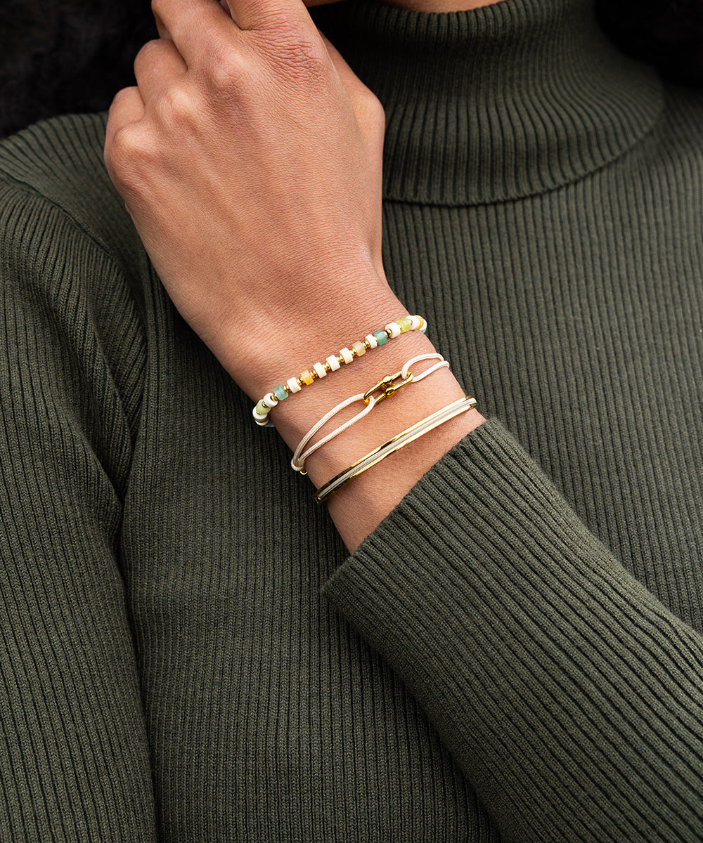 pig-hen-brontide-4mm-firenze-verstellbares-damen-perlenarmband-gold-orange image 3