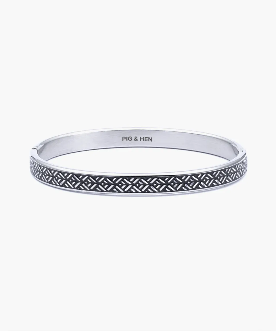 pig-hen-navarch-9mm-cuff-striato-silber-armband-herren image 1