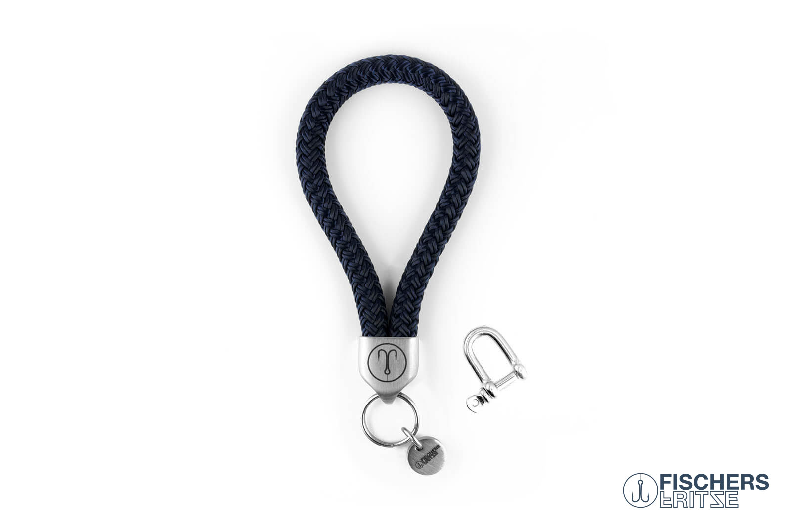 fischers-fritze-dicker-hering-henry-schl-sselanh-nger-marineblau-8mm image 1