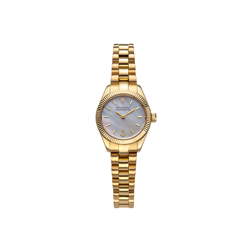 paul-hewitt-petit-soleil-round-uhr-gold-pearl image 1