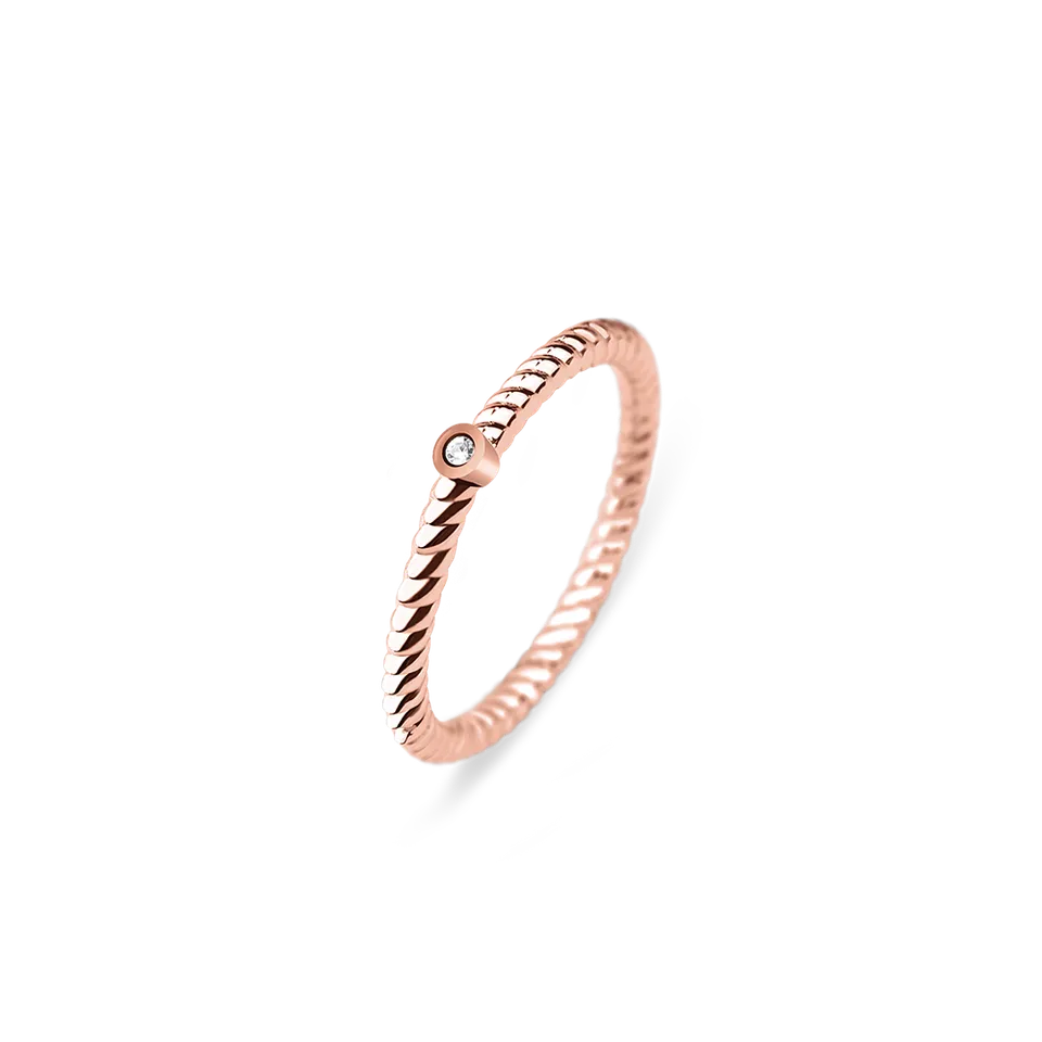 paul-hewitt-north-star-ring-ros-gold-filigraner-ring-mit-swarovski-stein image 1