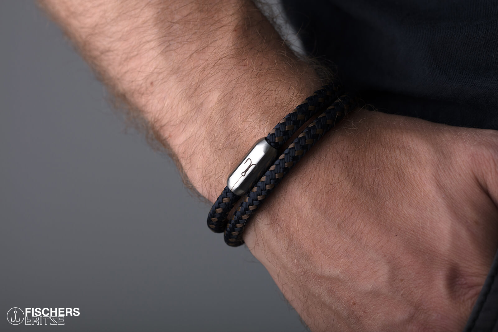 fischers-fritze-garnele-fynn-armband-marineblau-braun image 7
