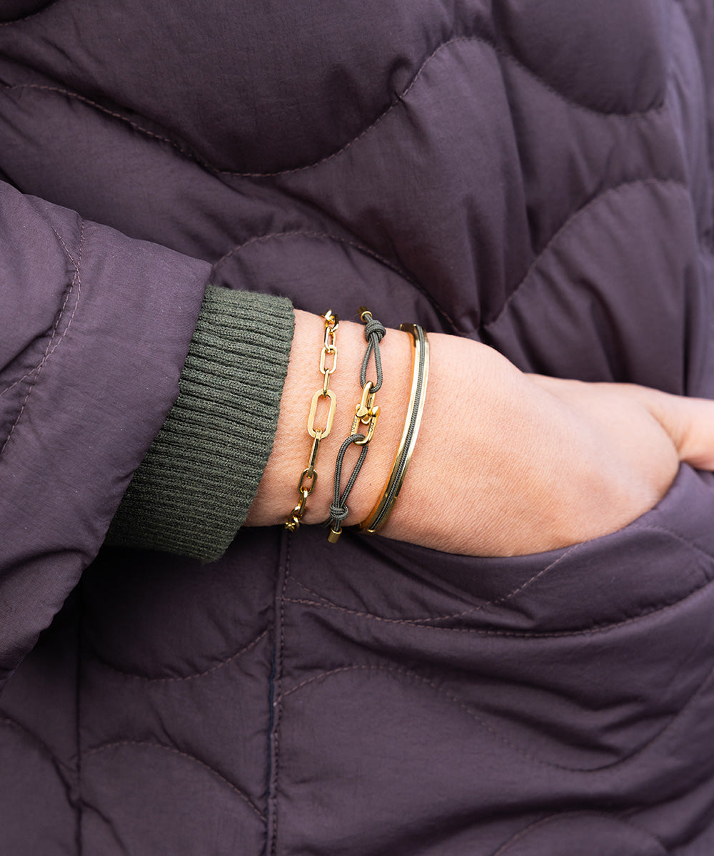 pig-hen-mia-army-gold-armband-damen-verstellbar image 2