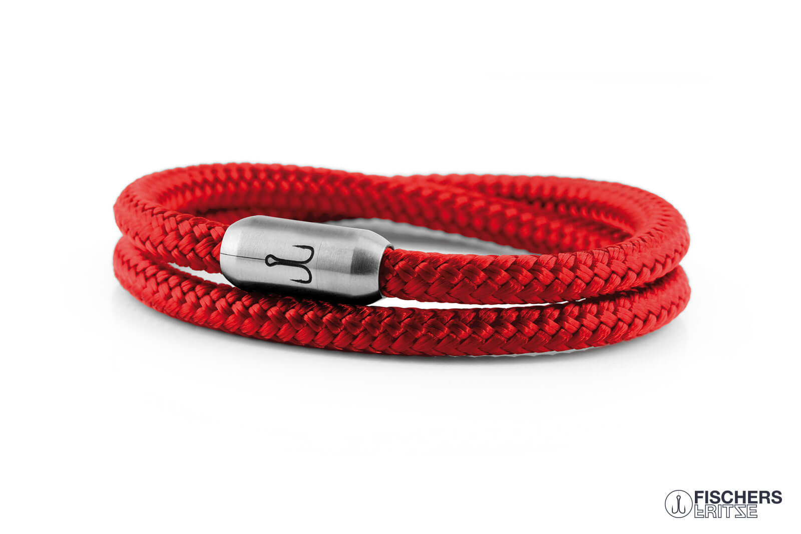 fischers-fritze-garnele-leon-segeltau-armband-rot-6-mm image 1