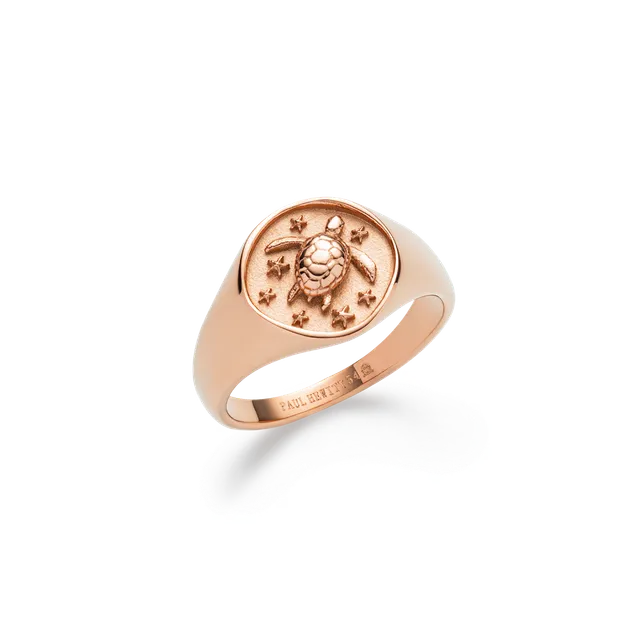paul-hewitt-turtle-signet-ring-ros-gold image 1