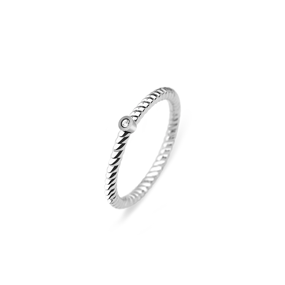 paul-hewitt-north-star-ring-silber-damen-mit-swarovski-stein-tau-optik image 1