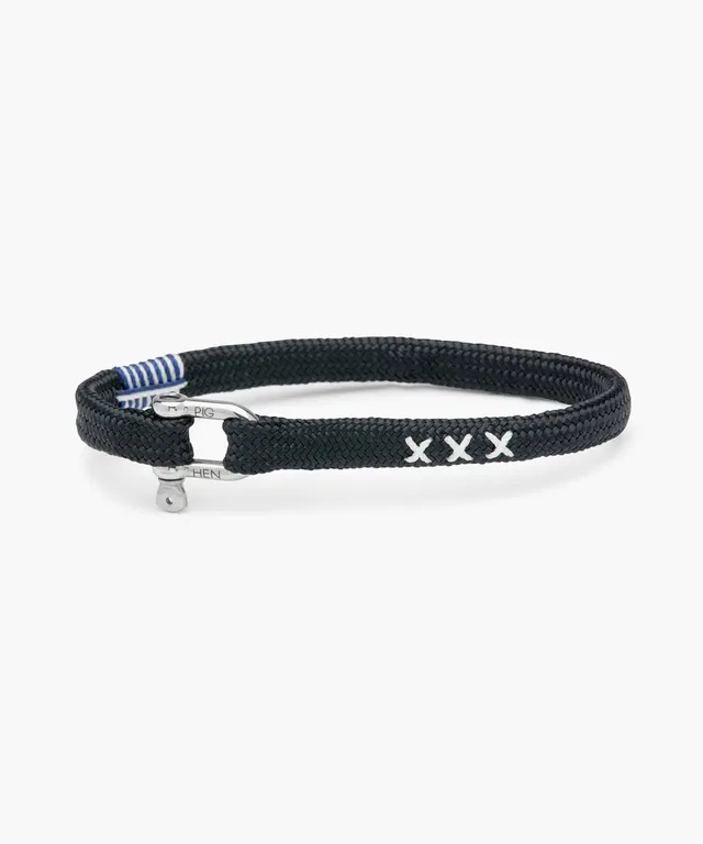 pig-hen-vicious-vik-coa-herren-armband-navy-silber image 1