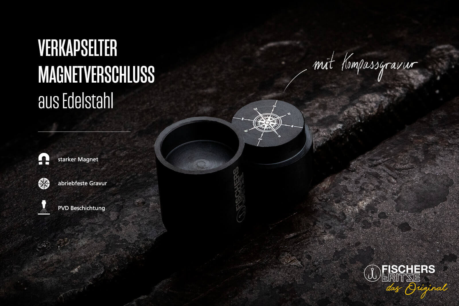 fischers-fritze-torpedokrabbe-fiene-lederarmband-schwarz-geflochten-6mm image 4