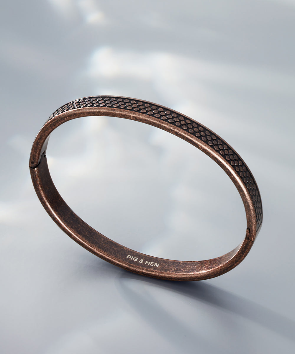 pig-hen-navarch-9mm-cuff-motta-herren-armreif-bronze image 4