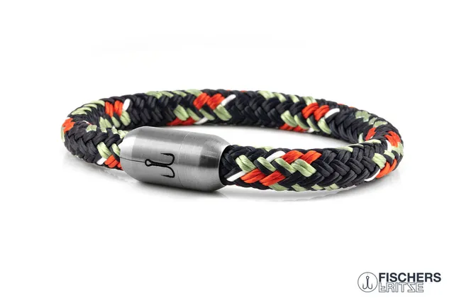 fischers-fritze-makrele-lennard-armband-marineblau-pastellgr-n-coral-weiss image 1