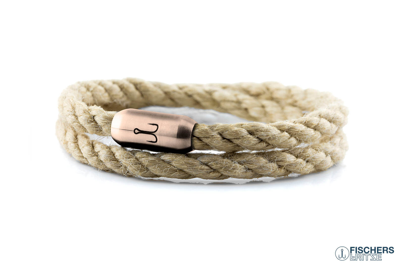 fischers-fritze-k-nigsgarnele-falk-armband-natur-gedreht-mit-18k-pvd image 1