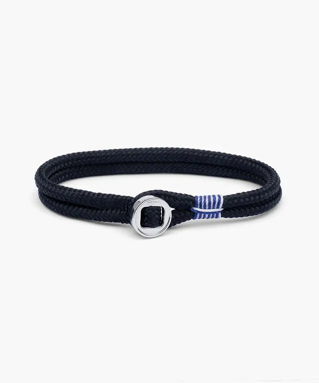 pig-hen-don-dino-herren-seilarmband-navy-silver image 1