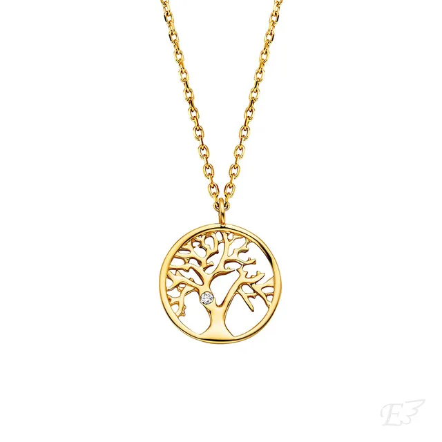 engelsrufer-halskette-lebensbaum-375er-gold-mit-diamant image 1