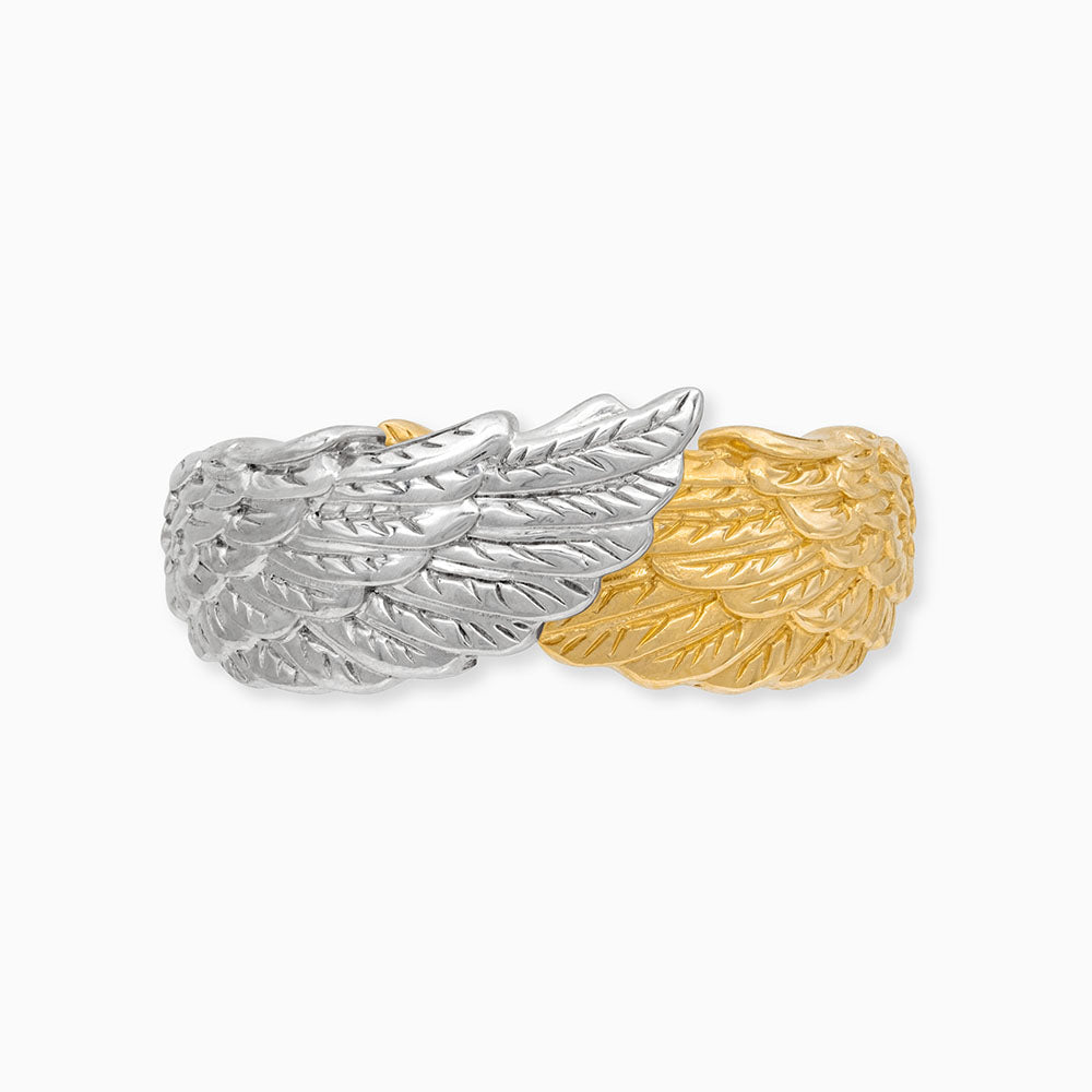 engelsrufer-ring-fl-gel-bicolor-925er-silber-gr-enverstellbar image 1