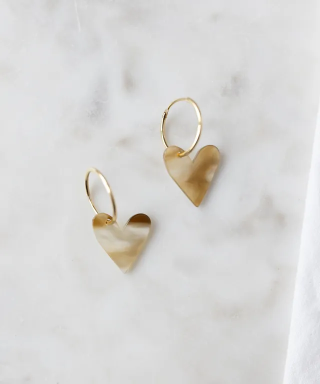 wald-berlin-be-my-lover-exclusive-heart-black-ohrringe-perlmutt-mit-gold-filled image 1