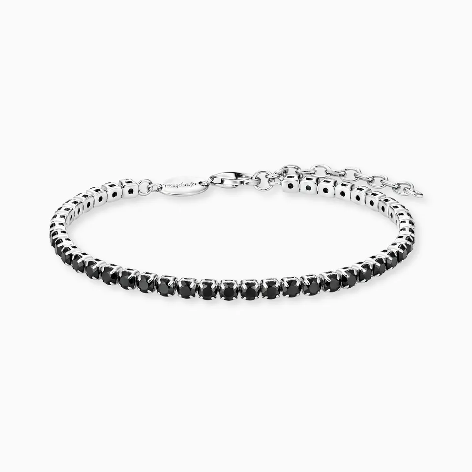 engelsrufer-armband-925er-silber-shiny-tennis-mit-zirkonia-schwarz image 1