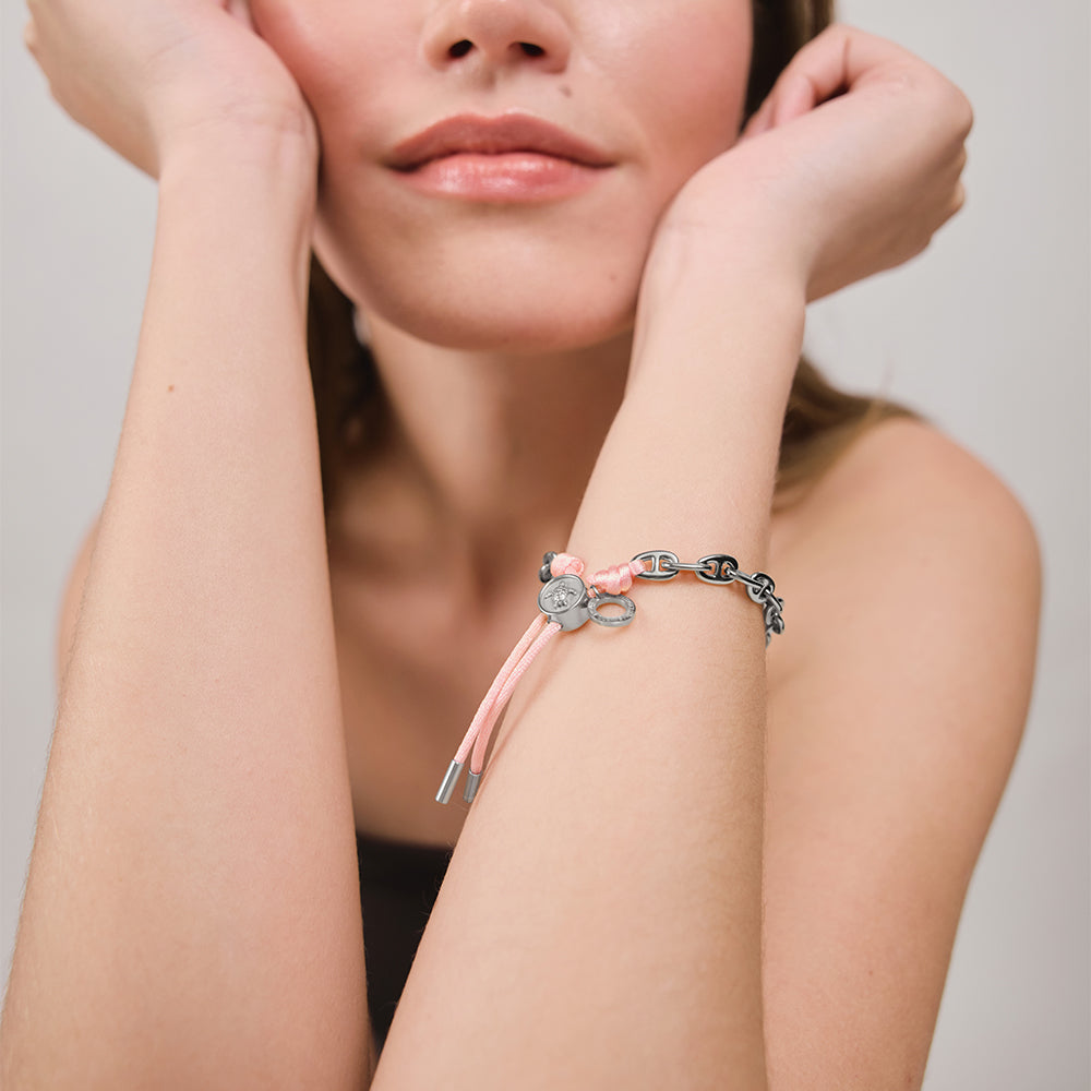 paul-hewitt-turtle-anchor-chain-armband-silber-rosa image 2
