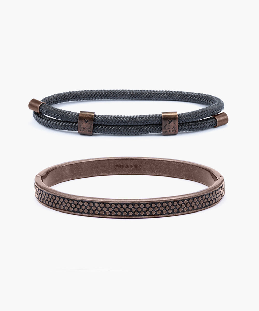 pig-hen-little-lewis-dbl-navarch-9mm-armband-set-slate-gray-bronze image 1