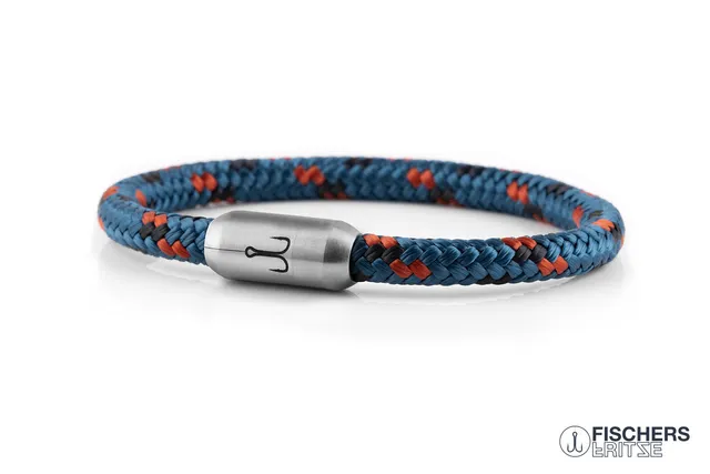 fischers-fritze-krabbe-cordon-bleu-armband-azurblau-coral-marineblau image 1