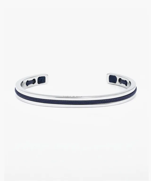 pig-hen-navarch-6mm-herren-cuff-armband-navy-silver image 1