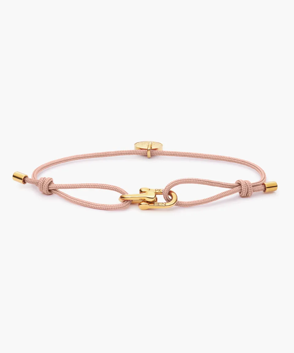 pig-hen-mia-dusty-pink-gold-damen-seilarmband-verstellbar image 1