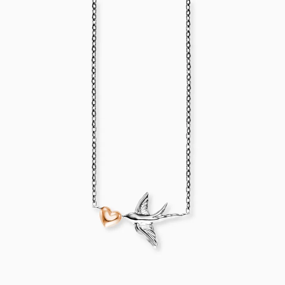 mysteel-by-engelsrufer-halskette-edelstahl-bicolor-mit-anh-nger-freedom-herz-und image 1