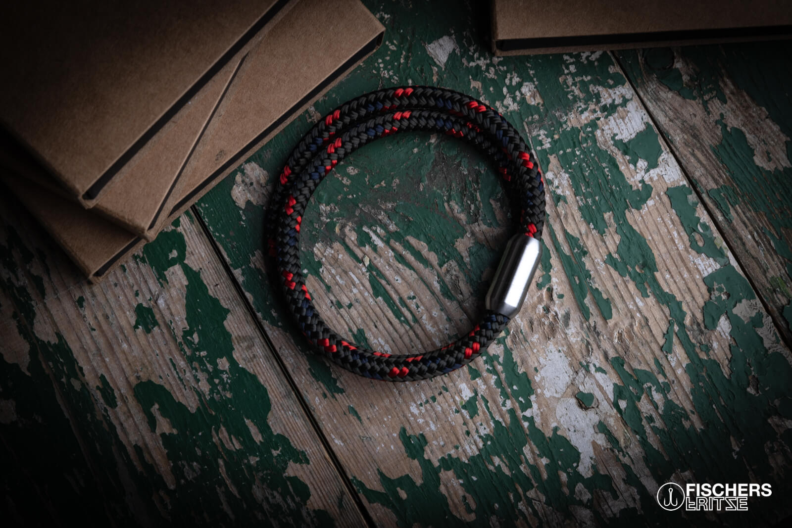 fischers-fritze-garnele-gunnar-segeltau-armband-olivgr-n-marineblau-rot image 7