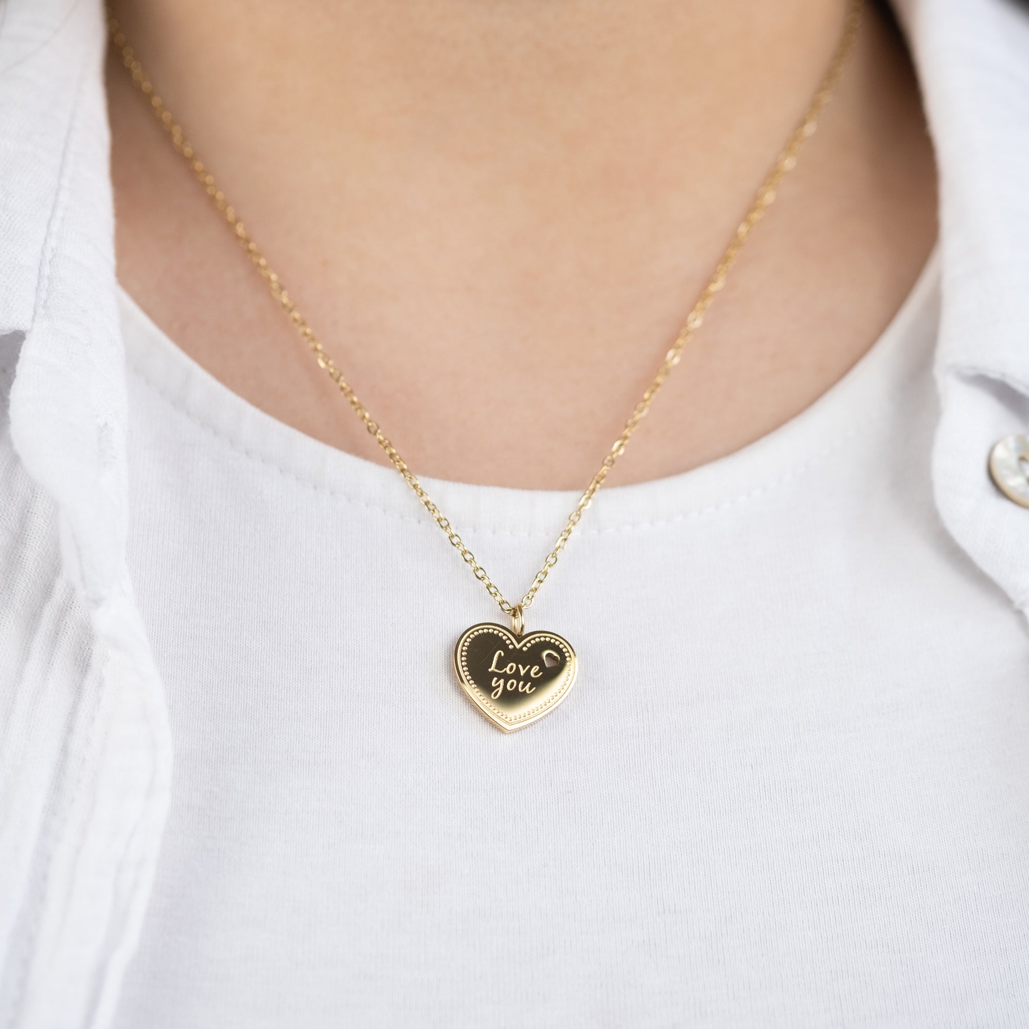 mysteel-by-engelsrufer-halskette-edelstahl-gold-herz-love-you-mit-gru-karte image 2