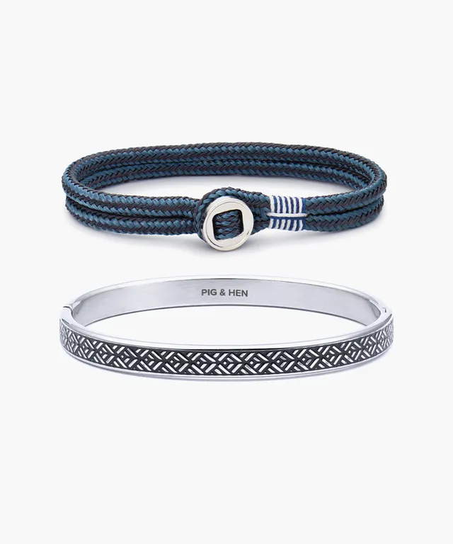 pig-hen-don-dino-armband-set-slate-gray-ash-blue-striato-herren-set image 1