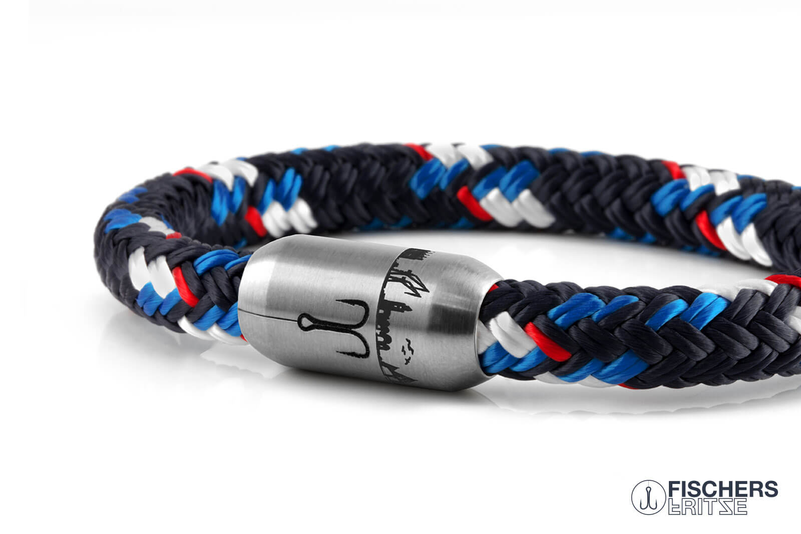 fischers-fritze-makrele-st-dteedition-hamburg-segeltau-armband-stahlblau-marineb image 6