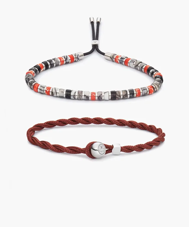 pig-hen-easy-ed-brontide-4mm-lillehammer-armband-set-velvet-red-brontide-silber image 1