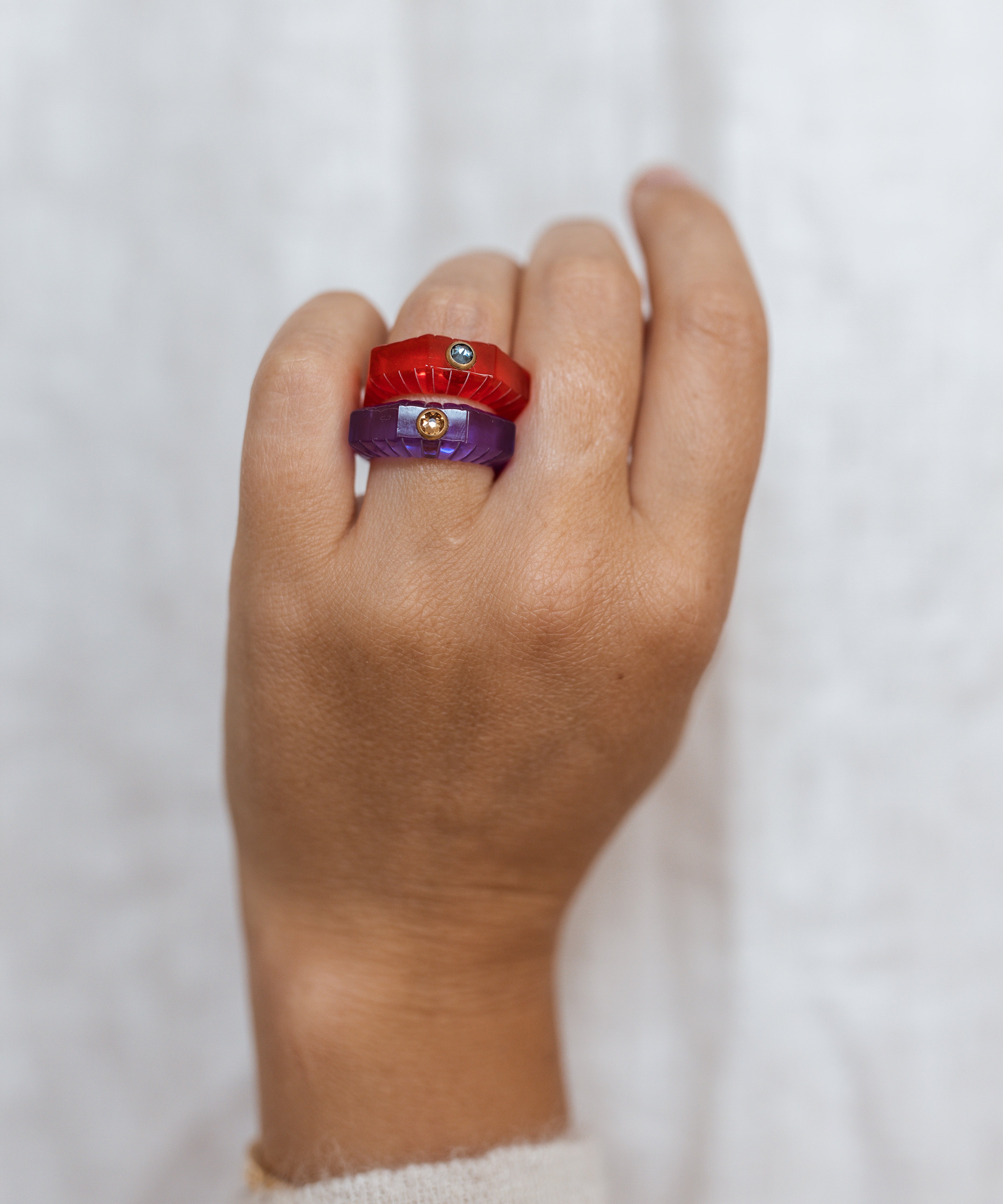 wald-berlin-shining-star-red-ring-statement-ring-rot-gr-m-eu-56 image 4