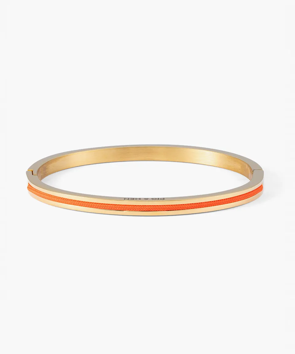 pig-hen-maya-lou-damen-armreif-radiant-orange-gold image 1