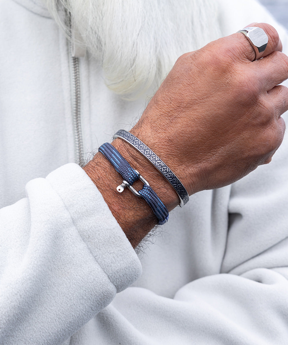 pig-hen-vicious-vik-armband-herren-slate-gray-ash-blue-seilarmband-silber image 2