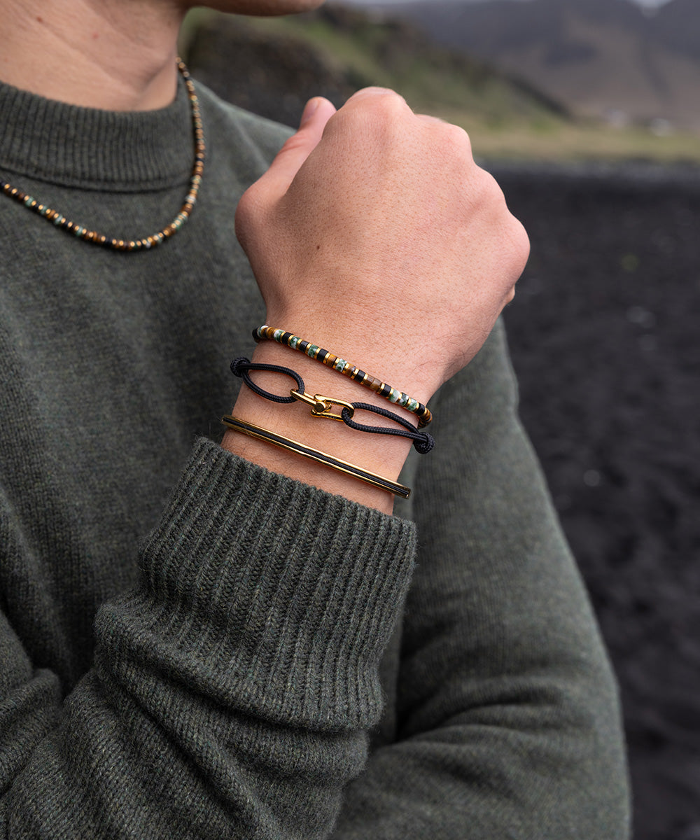pig-hen-brontide-4mm-adjustable-nagoya-gold-herren-perlenarmband-verstellbar image 3