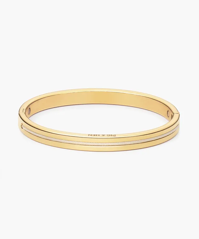 pig-hen-maya-lou-6mm-damen-bangle-ivory-gold image 1