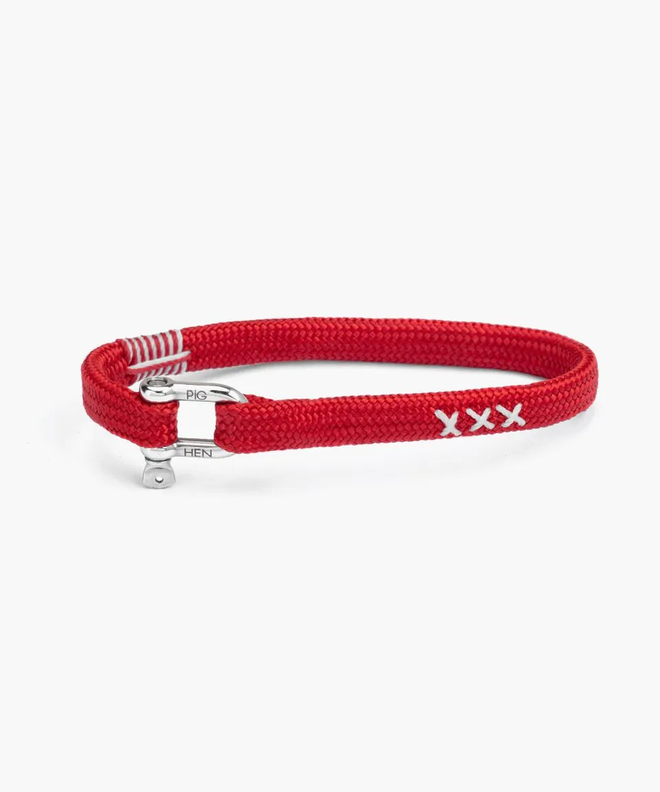 pig-hen-vicious-vik-coa-red-white-herren-armband image 1