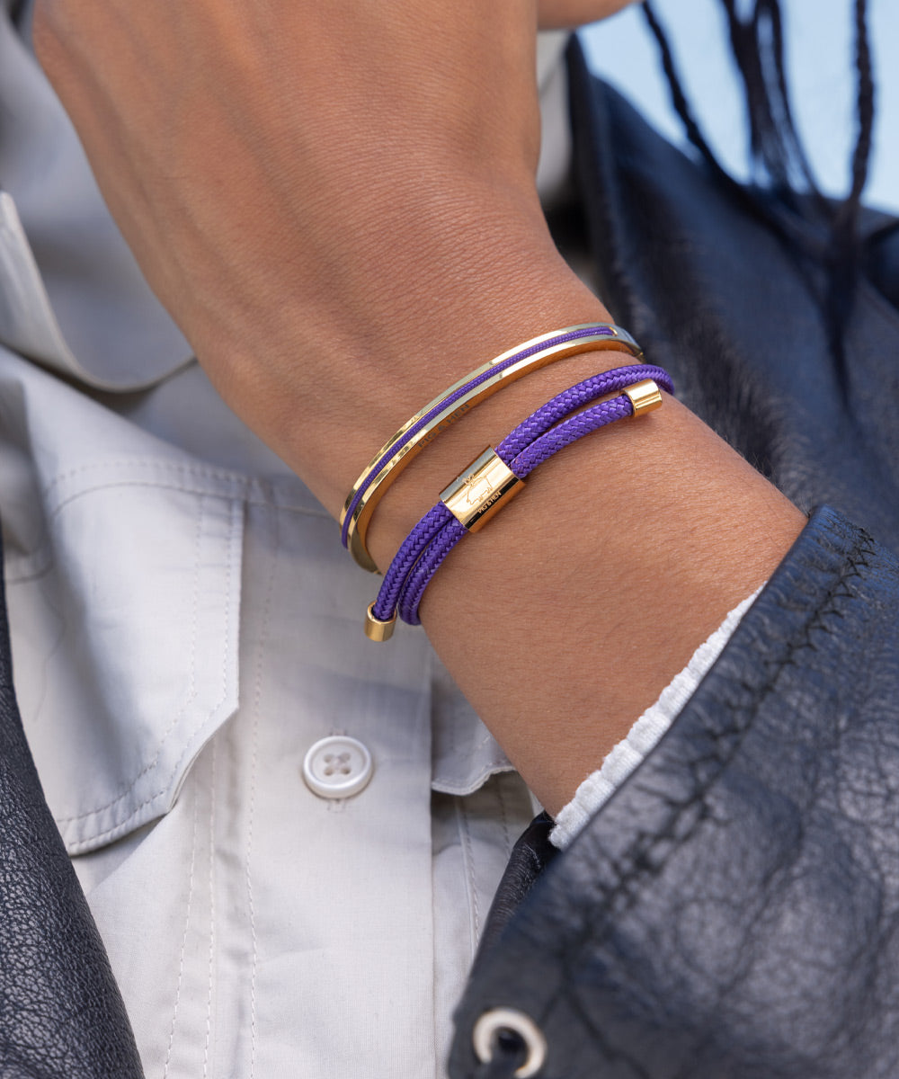 pig-hen-maya-lou-armreif-royal-purple-gold-f-r-damen image 2