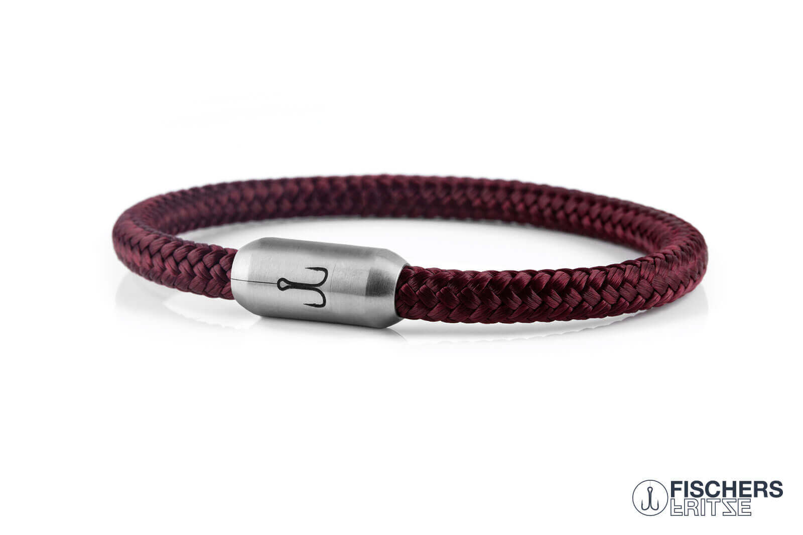 fischers-fritze-krabbe-henrike-segeltau-armband-6mm-dunkelrot image 1